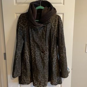 Mini Olive Green & Brown Leopard Donatella